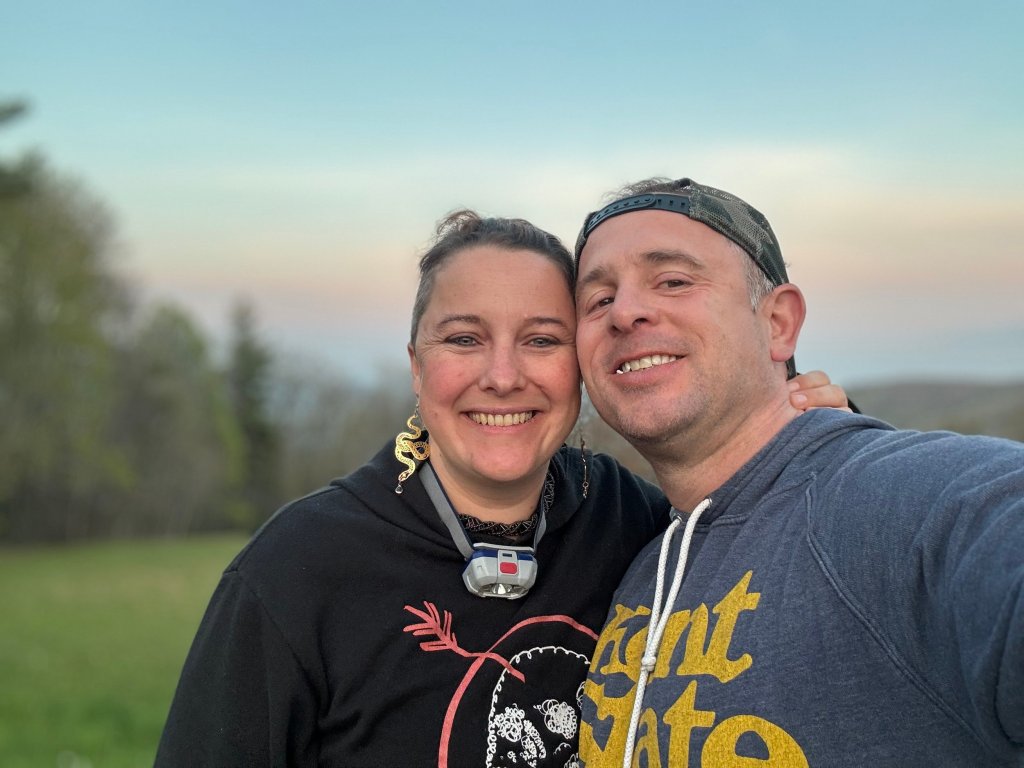 Matt and Sarah chasing the Brown Mountain Lights 